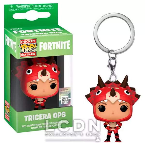 Fortnite Pocket POP! Games Tricera Ops Vinyl Figurine porte-clés 4cm