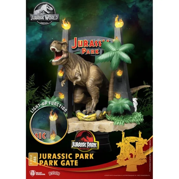 JURASSIC PARK - Park Gates - Diorama D-Stage 15cm